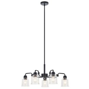 Aivian 5-Light Chandelier in Black