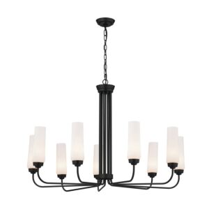 Truby 9-Light Chandelier in Black