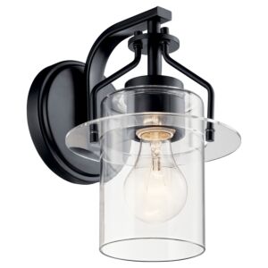 Everett 1-Light Wall Sconce in Black