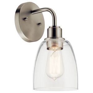 Meller 1-Light Wall Sconce in Nickel Textured