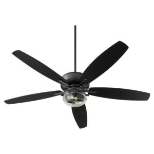 Breeze Patio 2-Light 60" Patio Fan in Textured Black