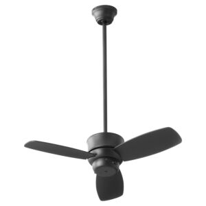 Gusto 32" Hanging Ceiling Fan in Matte Black