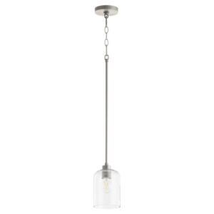 Tribute 1-Light Pendant in Satin Nickel