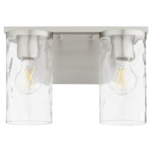 Steinway 2-Light Bathroom Vanity Light in Satin Nickel