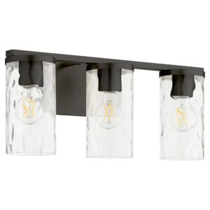 Steinway 3-Light Bathroom Vanity Light in Matte Black