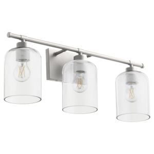 Tribute 3-Light Bathroom Vanity Light in Satin Nickel