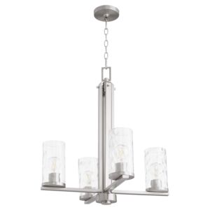 Steinway 4-Light Chandelier in Satin Nickel