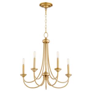 Brooks 5-Light Chandelier in Aged Brass