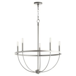 Tribute 5-Light Chandelier in Satin Nickel