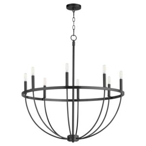 Tribute 8-Light Chandelier in Matte Black