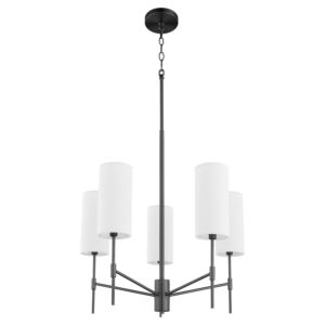 Hamilton 5-Light Chandelier in Matte Black