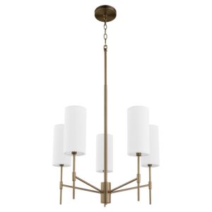 Hamilton 5-Light Chandelier in Dark Brass