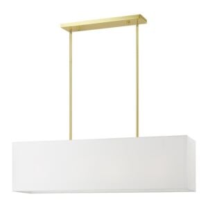 Summit 4-Light Linear Chandelier in Satin Brass