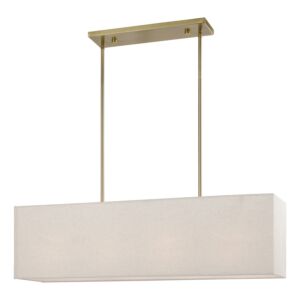 Summit 4-Light Linear Chandelier in Antique Brass