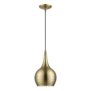 Andes 1-Light Mini Pendant in Antique Brass