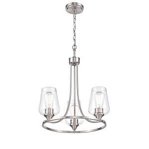 Ashford 3-Light Chandelier in Brushed Nickel