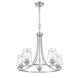 Ashford 5-Light Chandelier in Brushed Nickel