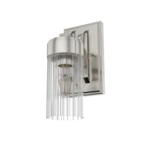 Hunter Gatz 1-Light Wall Sconce in Brushed Nickel