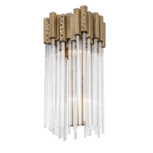 Matrix 2-Light Wall Sconce in Havana Gold