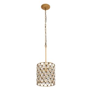 Windsor 1-Light Pendant in French Gold with Matte Black