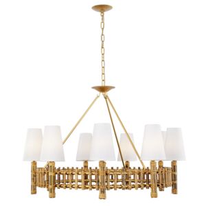 Nevis 9-Light Chandelier in French Gold