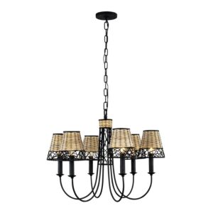 Cayman 6-Light Chandelier in Black