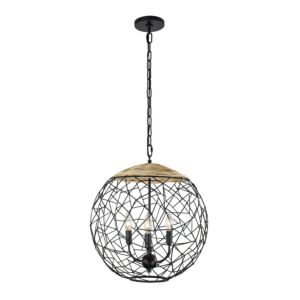 Cayman 3-Light Pendant in Black