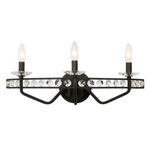 Monroe 3-Light Bathroom Vanity Light in Carbon