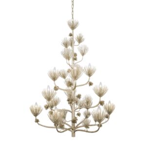 Pinion 12-Light Chandelier in Zen Gold