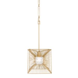 Arcade 1-Light Pendant in French Gold