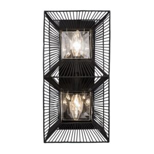 Arcade 2-Light Wall Sconce in Carbon