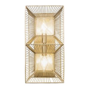 Arcade 2-Light Wall Sconce in French Gold