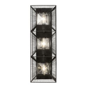 Arcade 3-Light Wall Sconce in Carbon