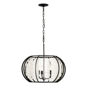 Caesar 3-Light Pendant in Carbon