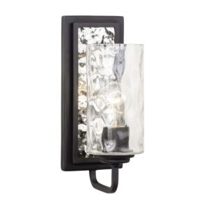 Hammer Time 1-Light Wall Sconce in Carbon with Polished Stainless