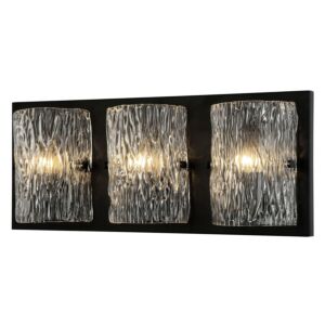 Morgan 3-Light Bathroom Vanity Light in Black