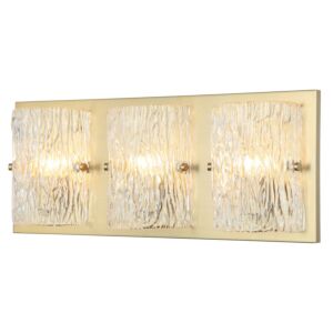 Morgan 3-Light Bathroom Vanity Light in Satin Brass