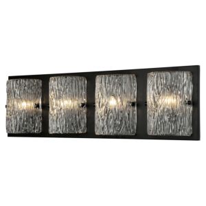 Morgan 4-Light Bathroom Vanity Light in Black