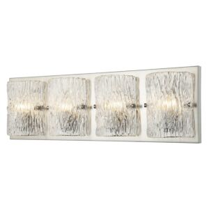 Morgan 4-Light Bathroom Vanity Light in Brushed Nickel