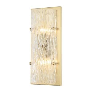 Morgan 2-Light Wall Sconce in Satin Brass