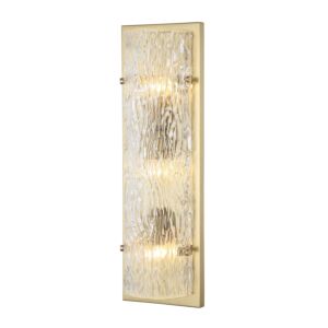 Morgan 3-Light Wall Sconce in Satin Brass