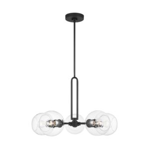 Codyn 5-Light Chandelier in Midnight Black