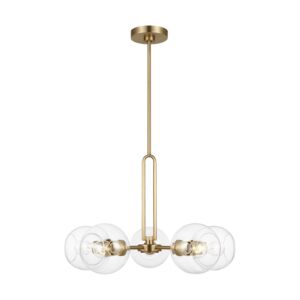 Codyn 5-Light Chandelier in Satin Brass