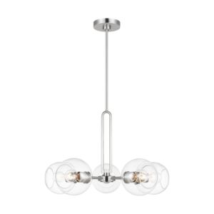 Codyn 5-Light Chandelier in Brushed Nickel