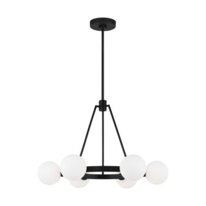 Clybourn 6-Light Chandelier in Midnight Black