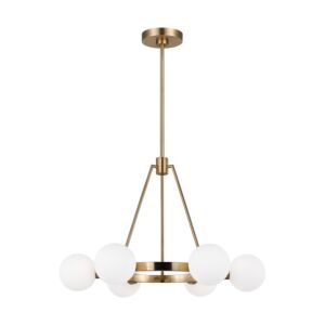 Clybourn 6-Light Chandelier in Satin Brass