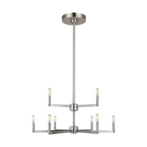 Fullton 9-Light Chandelier in Brushed Nickel