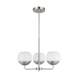 Alvin 3-Light Chandelier in Brushed Nickel