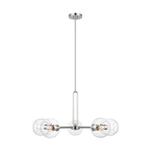 Codyn 5-Light Chandelier in Brushed Nickel