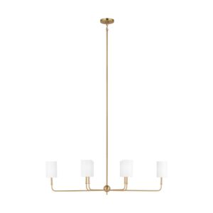 Foxdale 6-Light Chandelier in Satin Brass